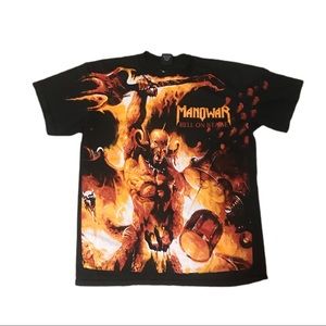 90s Manowar Hell on Stage Concert T-Shirt